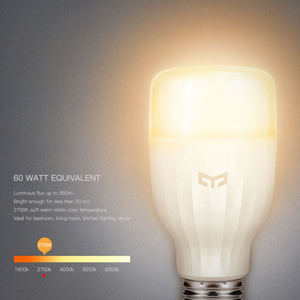 YEELIGHT WiFi Smart Dimmable LED Bulb - Connected Crib